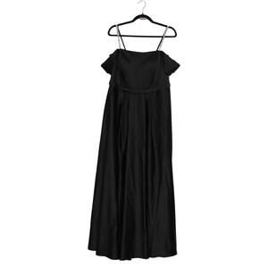 BIANCO Formal Maxi Dress Sparkle Straps Detail in Black Size 16